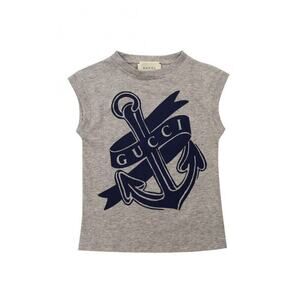 Boys Gucci Anchor Graphic Muscle Tee Size 18 Months New!